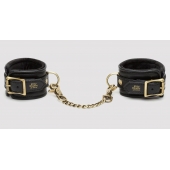 Черные наручники Bound to You Faux Leather Wrist Cuffs - Fifty Shades of Grey - купить с доставкой в Нижнем Тагиле