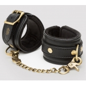 Черные наручники Bound to You Faux Leather Wrist Cuffs - Fifty Shades of Grey - купить с доставкой в Нижнем Тагиле