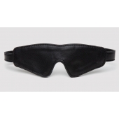 Черная плотная маска на глаза Bound to You Faux Leather Blindfold - Fifty Shades of Grey - купить с доставкой в Нижнем Тагиле