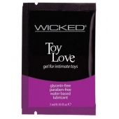 Лубрикант на водной основе для использования с игрушками WICKED Toy Love - 3 мл. - Wicked - купить с доставкой в Нижнем Тагиле