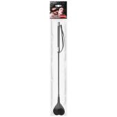 Черный стек с наконечником-сердечком - 54 см. - Notabu - купить с доставкой в Нижнем Тагиле