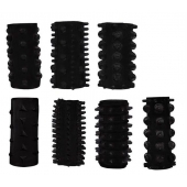 Набор из 7 черных насадок PENIS SLEEVES SET - Dream Toys - в Нижнем Тагиле купить с доставкой