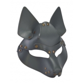 Серая маска Wolf с клепками - Sitabella - купить с доставкой в Нижнем Тагиле
