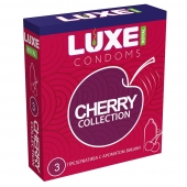 Презервативы с ароматом вишни LUXE Royal Cherry Collection - 3 шт. - Luxe - купить с доставкой в Нижнем Тагиле