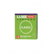 Гладкие презервативы LUXE Royal Classic - 3 шт. - Luxe - купить с доставкой в Нижнем Тагиле
