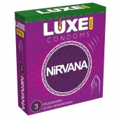 Презервативы с увеличенным количеством смазки LUXE Royal Nirvana - 3 шт. - Luxe - купить с доставкой в Нижнем Тагиле