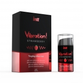 Жидкий интимный гель с эффектом вибрации Vibration! Strawberry - 15 мл. - INTT - купить с доставкой в Нижнем Тагиле