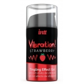 Жидкий интимный гель с эффектом вибрации Vibration! Strawberry - 15 мл. - INTT - купить с доставкой в Нижнем Тагиле