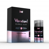 Жидкий интимный гель с эффектом вибрации Vibration! Bubble Gum - 15 мл. - INTT - купить с доставкой в Нижнем Тагиле