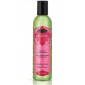 Массажное масло Naturals Strawberry Dreams с ароматом клубники - 236 мл. - Kama Sutra - купить с доставкой в Нижнем Тагиле