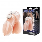 Прозрачная клетка целомудрия Acrylic See-thru Chastity Cage - BlueLine - купить с доставкой в Нижнем Тагиле