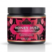 Пудра для тела Honey Dust Body Powder с ароматом клубники - 170 гр. - Kama Sutra - купить с доставкой в Нижнем Тагиле