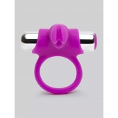 Лиловое виброкольцо с пультом ДУ Remote Control Cock Ring - Happy Rabbit - в Нижнем Тагиле купить с доставкой
