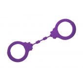 Фиолетовые силиконовые поножи Limitation - Lola Games - купить с доставкой в Нижнем Тагиле