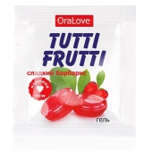 Гель-смазка Tutti-frutti со вкусом барбариса - 4 гр. - Биоритм - купить с доставкой в Нижнем Тагиле