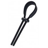 Черное эрекционное лассо на пенис Keb - A-toys - в Нижнем Тагиле купить с доставкой