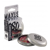 Экстремально тонкие презервативы в железном кейсе MAXUS Extreme Thin - 3 шт. - Maxus - купить с доставкой в Нижнем Тагиле