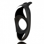 Черное эрекционное кольцо с двумя моторами Zeus Dual Vibe Cock Ring - FeelzToys - в Нижнем Тагиле купить с доставкой