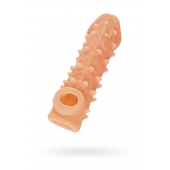 Телесная закрытая насадка с пупырышками Cock Sleeve Size M - 15,6 см. - KOKOS - в Нижнем Тагиле купить с доставкой