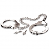 Металлические наручники Metal Leg Cuffs - Pipedream - купить с доставкой в Нижнем Тагиле