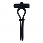 Черное эрекционное лассо с вибропулей Black Tie Affair - Zero Tolerance - в Нижнем Тагиле купить с доставкой
