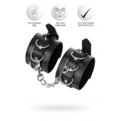 Черные оковы Anonymo из искусственной кожи - ToyFa - купить с доставкой в Нижнем Тагиле
