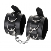 Черные оковы Anonymo из искусственной кожи - ToyFa - купить с доставкой в Нижнем Тагиле