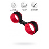 Красно-черные велюровые оковы Anonymo - ToyFa - купить с доставкой в Нижнем Тагиле