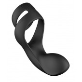 Черное эрекционное кольцо Benedict для стимуляции промежности - Svakom - в Нижнем Тагиле купить с доставкой