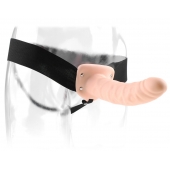 Полый страпон 8  Hollow Strap-On телесного цвета - 19 см. - Pipedream - купить с доставкой в Нижнем Тагиле