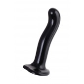 Черный стимулятор для пар P G-Spot Dildo Size M - 18 см. - Strap-on-me - в Нижнем Тагиле купить с доставкой