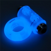 Голубое, светящееся в темноте эрекционное виброкольцо Lumino Play Vibrating Penis Ring - Lovetoy - в Нижнем Тагиле купить с доставкой