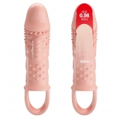 Телесная насадка с вибрацией Cecelia - 18,5 см. - Baile - в Нижнем Тагиле купить с доставкой