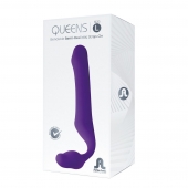 Фиолетовый безремневой страпон Queens L - Adrien Lastic - купить с доставкой в Нижнем Тагиле