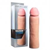 Телесная фаллическая насадка на пенис Magnum Xtender - 23 см. - Blush Novelties - в Нижнем Тагиле купить с доставкой