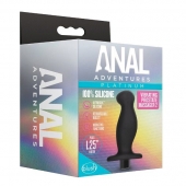Черный анальный вибромассажёр Silicone Vibrating Prostate Massager 02 - 10,8 см. - Blush Novelties - в Нижнем Тагиле купить с доставкой