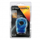 Голубое эрекционное виброкольцо Reusable 5 Function Cock Ring - Blush Novelties - в Нижнем Тагиле купить с доставкой