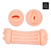 Двусторонний мастурбатор - ротик и вагина - Bior toys - в Нижнем Тагиле купить с доставкой