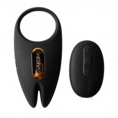 Черное эрекционное кольцо с вибрацией и пультом ДУ Winni 2 - Svakom - в Нижнем Тагиле купить с доставкой