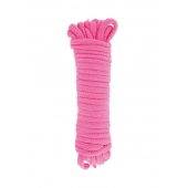 Розовая веревка для связывания Sweet Caress Rope - 10 метров - Sweet Caress - купить с доставкой в Нижнем Тагиле