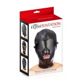 Маска-шлем с отверстием для рта и съемными шорами - Fetish Tentation - купить с доставкой в Нижнем Тагиле