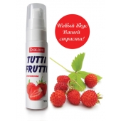 Гель-смазка Tutti-frutti с земляничным вкусом - 30 гр. - Биоритм - купить с доставкой в Нижнем Тагиле