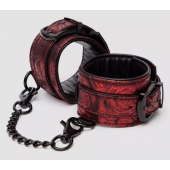 Красно-черные наручники Reversible Faux Leather Wrist Cuffs - Fifty Shades of Grey - купить с доставкой в Нижнем Тагиле