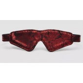 Двусторонняя красно-черная маска на глаза Reversible Faux Leather Blindfold - Fifty Shades of Grey - купить с доставкой в Нижнем Тагиле
