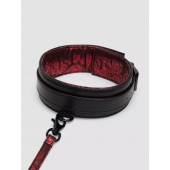 Стильный ошейник с поводком Reversible Faux Leather Collar and Lead - Fifty Shades of Grey - купить с доставкой в Нижнем Тагиле