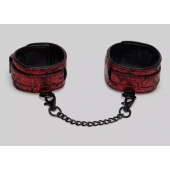 Красно-черные оковы Reversible Faux Leather Ankle Cuffs - Fifty Shades of Grey - купить с доставкой в Нижнем Тагиле