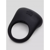 Черное эрекционное виброкольцо Sensation Rechargeable Vibrating Love Ring - Fifty Shades of Grey - в Нижнем Тагиле купить с доставкой