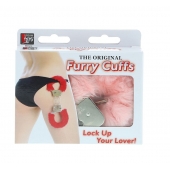 Металлические наручники с розовой меховой опушкой METAL HANDCUFF WITH PLUSH PINK - Dream Toys - купить с доставкой в Нижнем Тагиле
