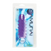Закрытая фиолетовая насадка с пупырышками SAMURAI PENIS SLEEVE PURPLE - 14,5 см. - NMC - в Нижнем Тагиле купить с доставкой