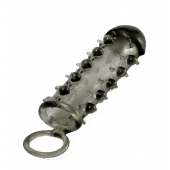 Дымчатая стимулирующая насадка с закрытой головкой SAMURAI PENIS SLEEVE BLACK - 14,5 см. - NMC - в Нижнем Тагиле купить с доставкой